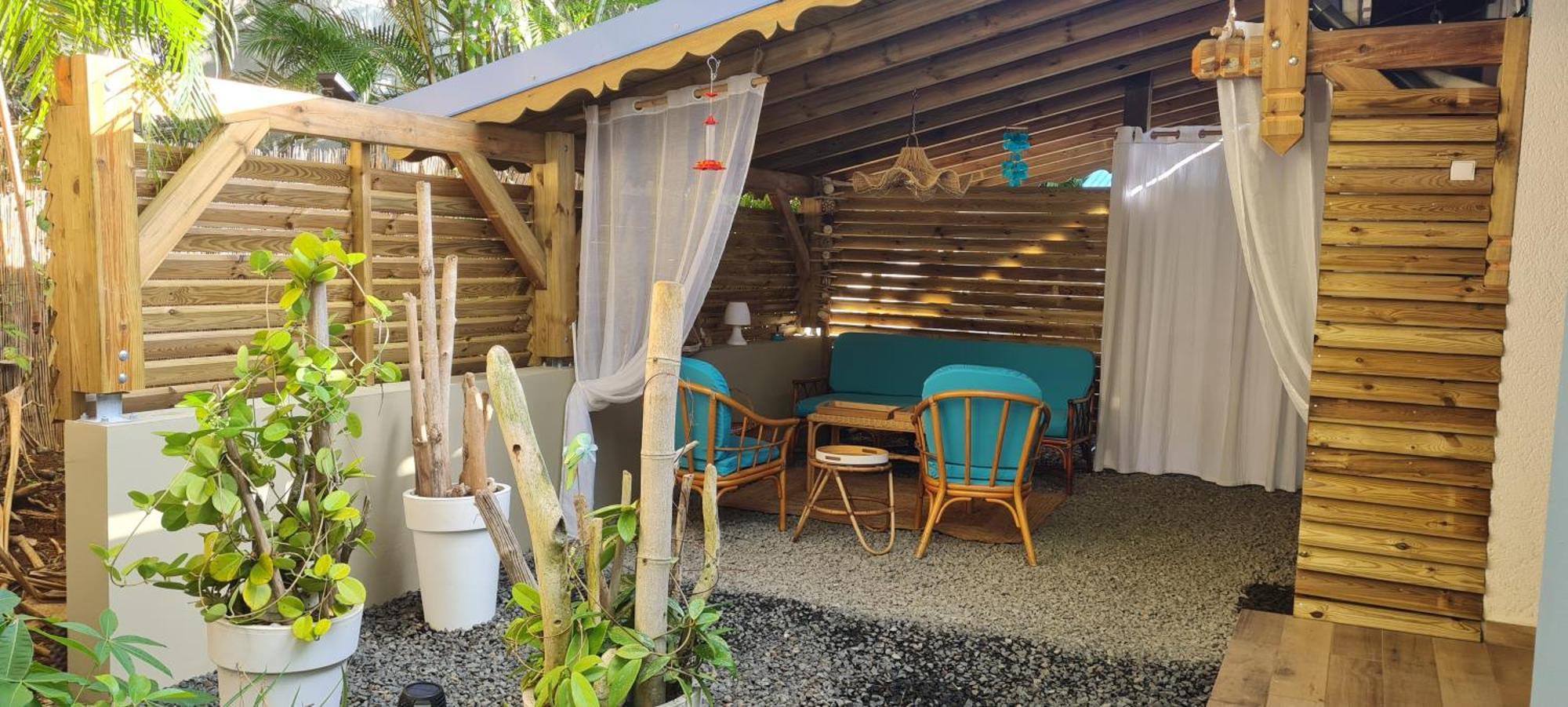 Gite Kaz A Topaze, Piscine, Jardin Tropical ซานต์-โรส ภายนอก รูปภาพ