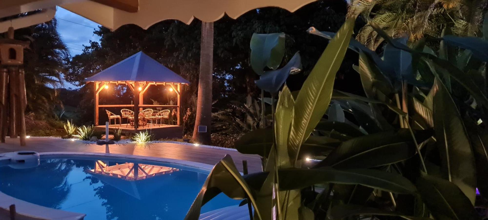 Gite Kaz A Topaze, Piscine, Jardin Tropical ซานต์-โรส ภายนอก รูปภาพ